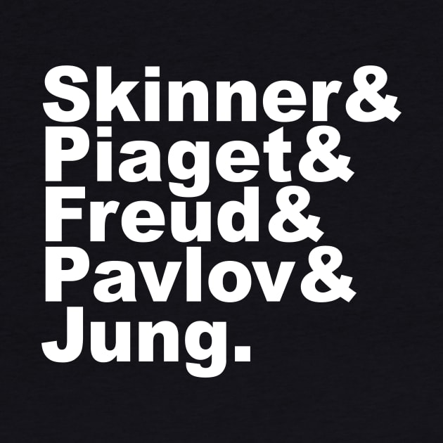 Famous Psychologists Funny Helvetica List by APSketches